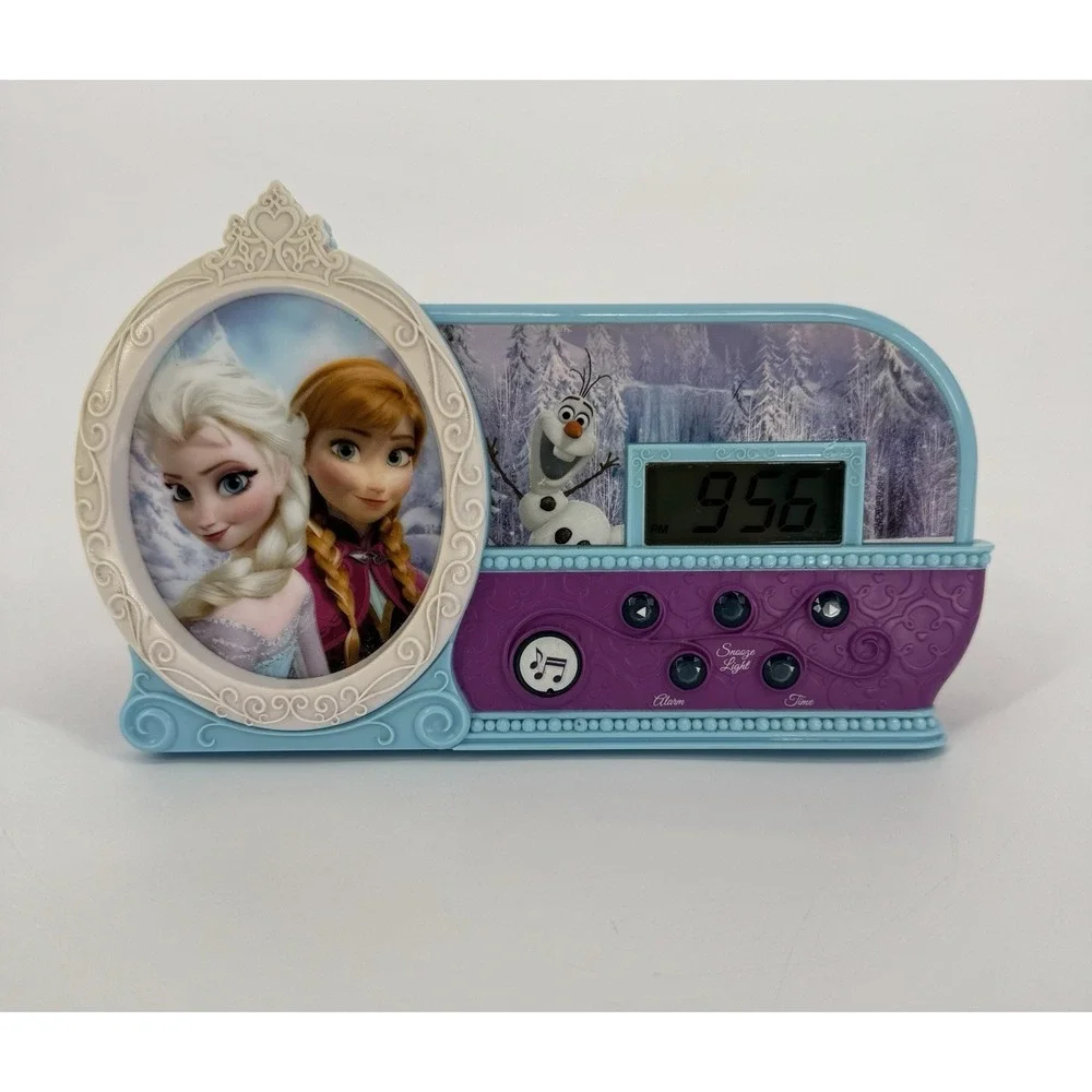 Disney Frozen Musical Alarm‎ Clock Kids Anna Elsa Olaf Let It Go Tested Working